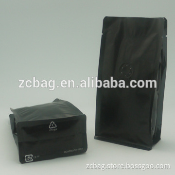 Factory directly Manufacture quad side seal gusset flat bottom standup box pouch,square bottom Pouch zipper lock
